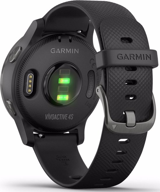 Garmin Vivoactive 4S - Smartwatch met GPS Tracker - 7 dagen batterij - 40mm - Zwart/Gunmetal - Garmin
