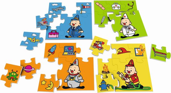 Bumba 4 in 1 puzzel - beroepen - 4 x 6 stukken van Bumba — afbeelding 3