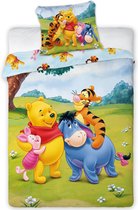 Winnie the Pooh Dekbedovertrek voor Ledikant - 100x135 cm- Inclusief kussensloop