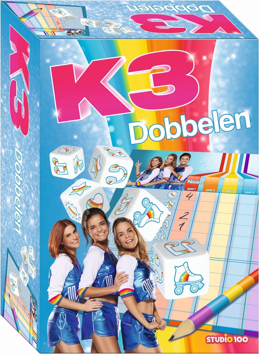 K3 Spel Dobbelen - Rollerdisco - 2 tot 4 spelers