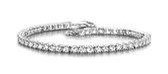 Velini jewels -SWBR05 -Tennisarmband gezet met Swarovski stenen -925 Zilver gerodineerd-16CM + verlengstuk