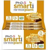 PhD - Smart Bar Plant (vegan) - Choc Toffee Popcorn (12x64g)