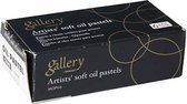 Gallery Oliepastels Premium. L: 7 cm. dikte 11 mm. roodbruin (237). 6 stuk/ 1 doos