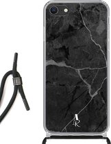iPhone SE (2020) hoesje met koord - Onyx Marble