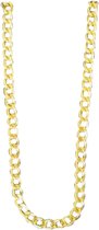 Pooier Ketting Goud - Fijn Model - Foute Party Ketting - Gabber Ketting - Unisex - One Size - Metaal