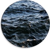 Dibond Wandcirkel - Zeewater - 30x30cm Foto op Aluminium Wandcirkel (met ophangsysteem)