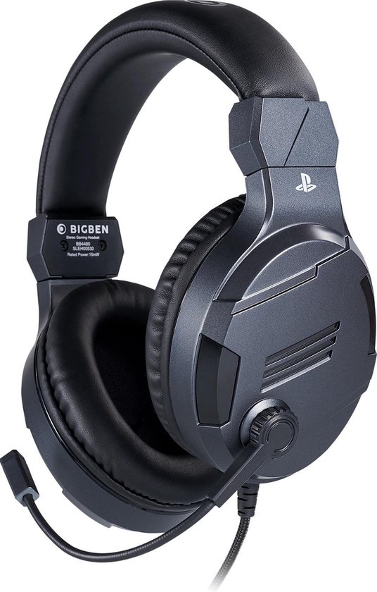 Bigben Stereo Game Headset V3 - PS5 & PS4 - Titanium - Bigben