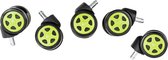 CLP Racing wielen - 5er Set zwart/groen