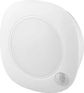 LED Downlight met Bewegingssensor op Batterijen - Viron Hatsi - 1W - Natuurlijk Wit 4000K - Opbouw Rond - Mat Wit - Kunststof - SAMSUNG LEDs - BSE