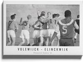 Walljar - Volewijck - Elinckwijk '61 - Zwart wit poster met lijst