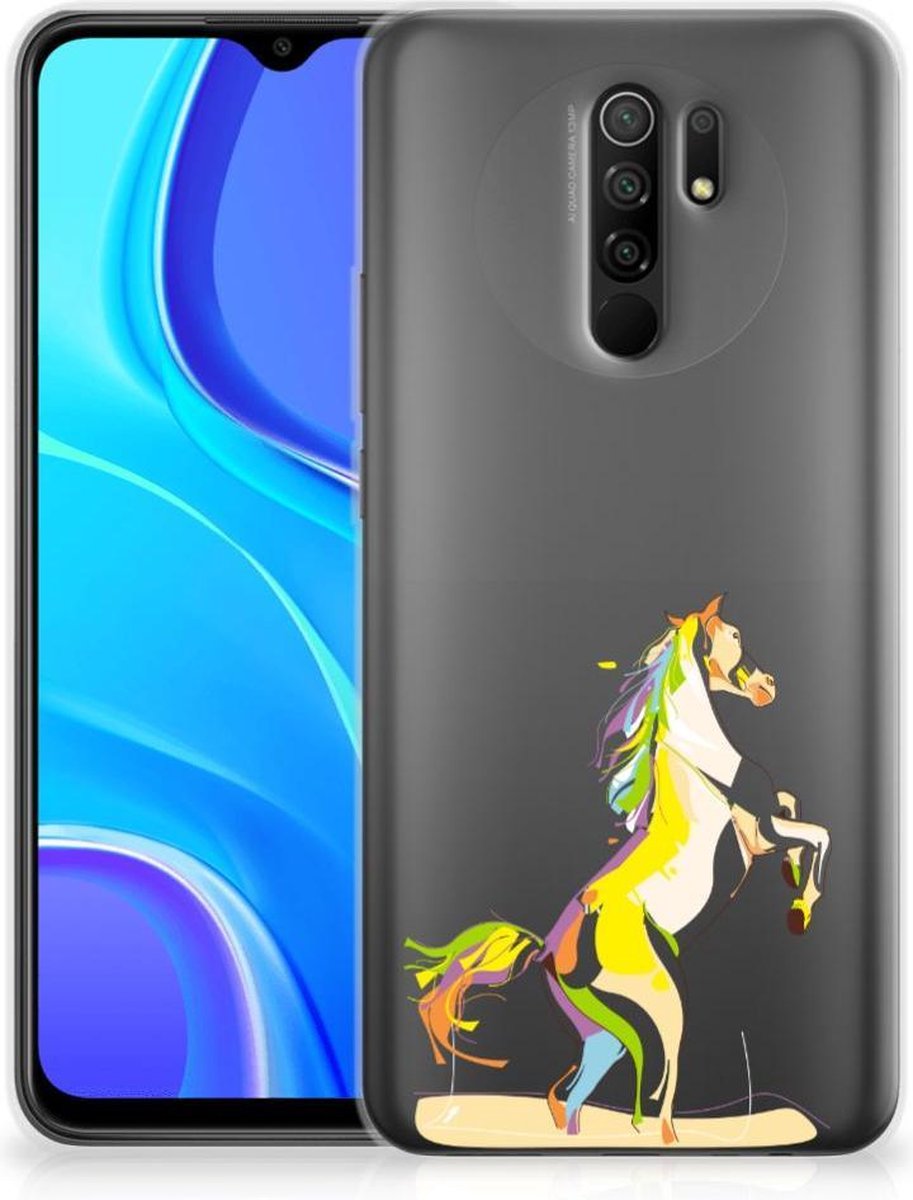 Xiaomi Redmi 9 Telefoonhoesje met Naam Horse Color