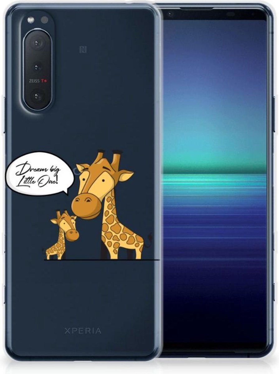 Sony Xperia 5II Telefoonhoesje met Naam Giraffe