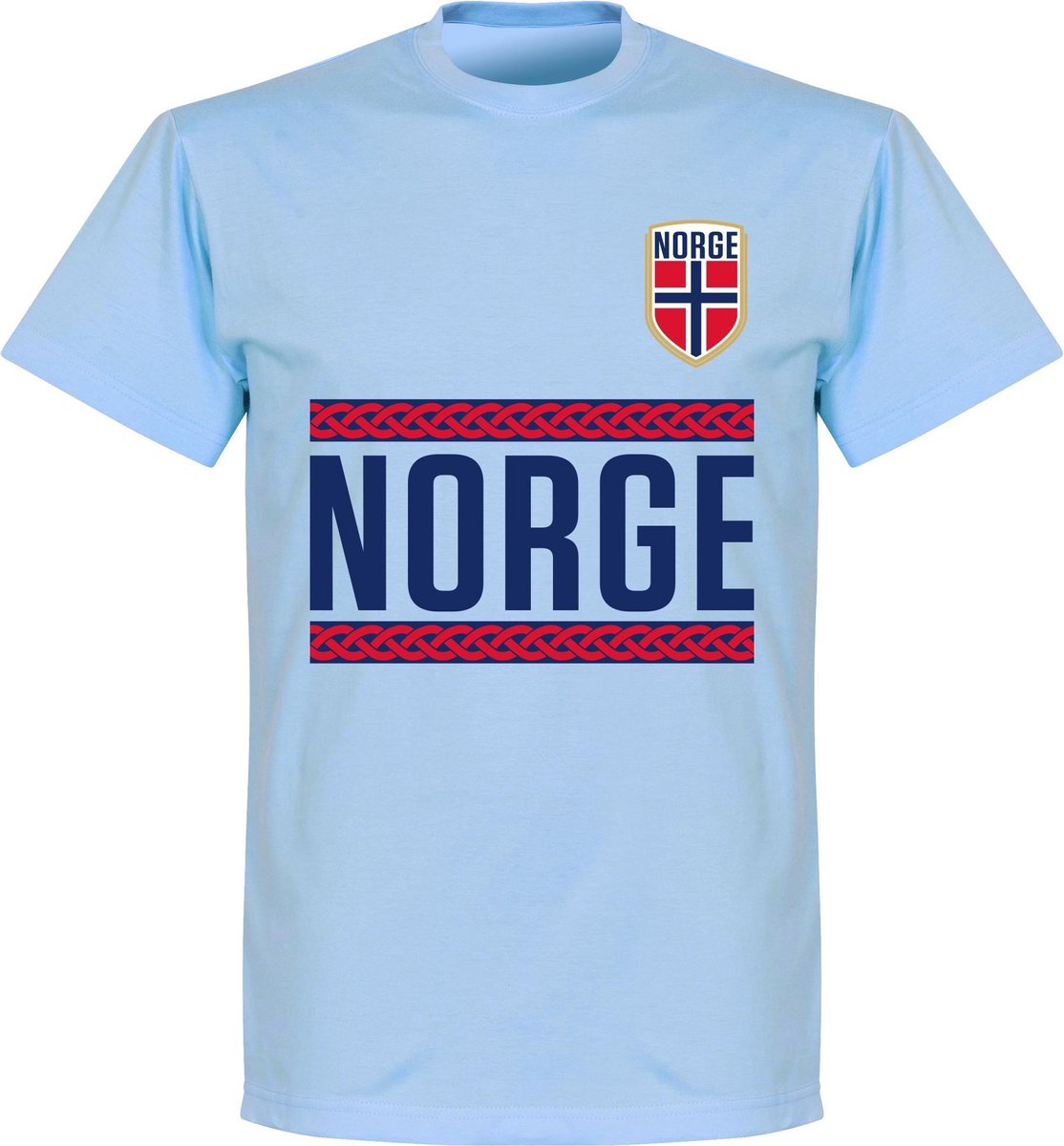 Noorwegen Team T-Shirt - Lichtblauw - M