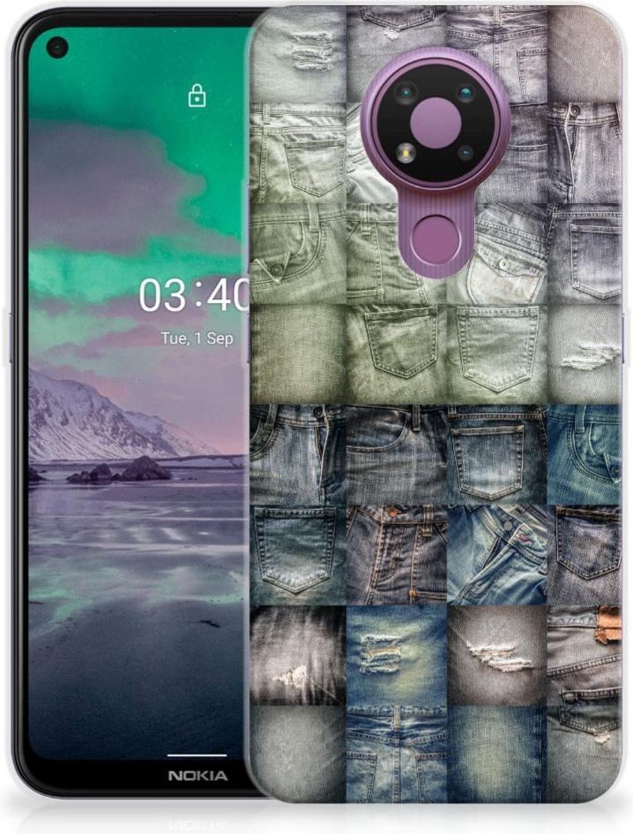 Silicone Back Cover Nokia 3.4 Spijkerbroeken