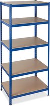 Relaxdays stellingkast metaal - 1325 kg - opbergrek 5 etages - stellingrek - magazijnrek