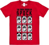 Star Trek Heren Tshirt -XL- The Many Moods Of Spock Rood