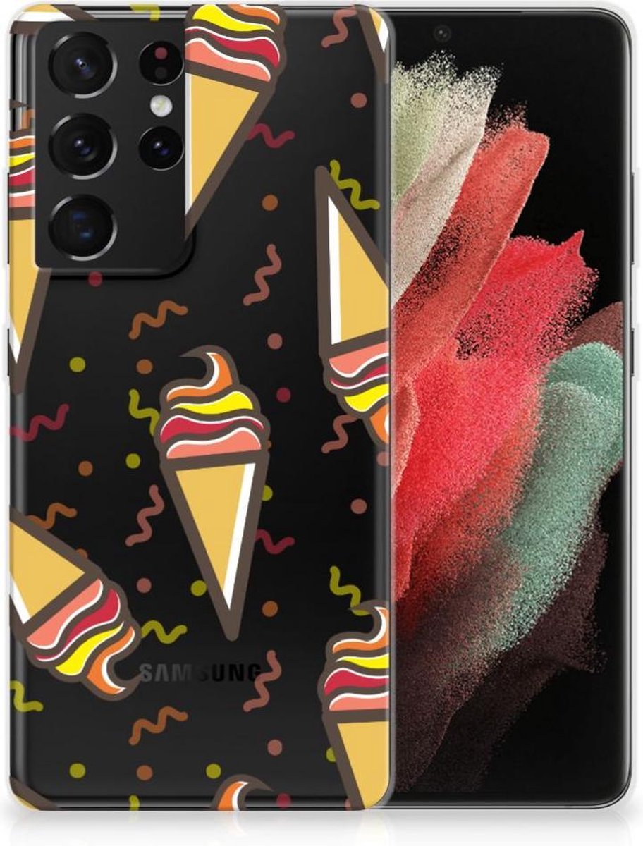 Samsung Galaxy S21 Ultra Siliconen Case Icecream