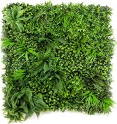 Emerald - Kunst Plantenwand Forest 100x100cm - Kunstplanten voor binnen