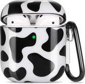 Shieldcase Holy Cow Case - beschermhoes geschikt voor Airpods case - zwart/wit - Hoesje koe patroon - Koeien hoes - Beschermhoesje AirPods - Zwarte en Witte hardcase
