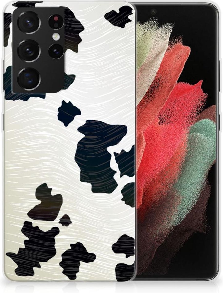 Samsung Galaxy S21 Ultra TPU Hoesje Koeienvlekken