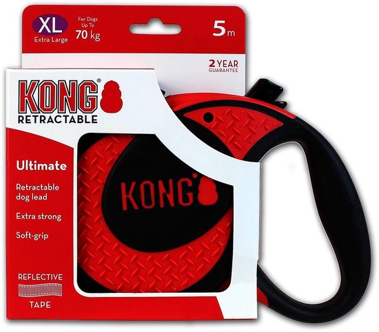 KONG Retractable Leash Ultimate - Rood