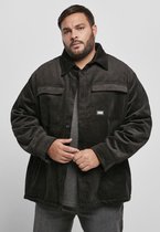 Urban Classics Jacket -2XL- Corduroy Shirt Zwart