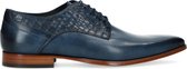 Black label - Homme - Chaussures à lacets en cuir bleu foncé - Taille 41
