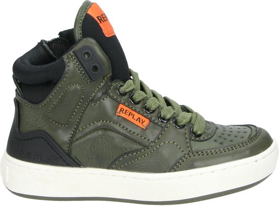 Replay Bokkai jongens sneaker - Khaki - Maat 37 | bol.com