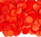 100 gram party confetti kleur rood - Feestartikelen