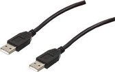 High Speed USB kabel A-A zwart 3,00 m