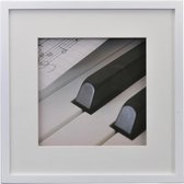 Cadre photo - Henzo - Piano - Format photo 30x30 - Blanc