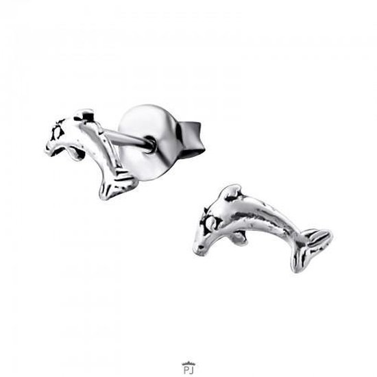 Aramat jewels ® - 925 sterling zilveren oorbellen dolfijn