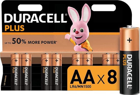 Duracell Plus Power AA Alkaline Batterijen 8 Stuks - Duracell