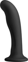 Heart On - Siliconen G-spot Strap-On Dildo - Ook voor anaal gebruik - Zwart