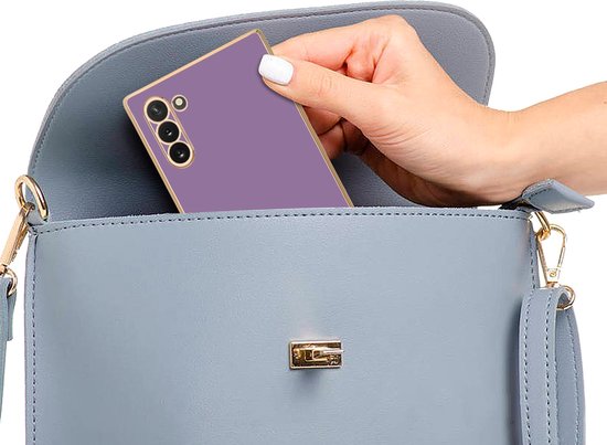 Coque Cadorabo pour Samsung Galaxy NOTE 10 en Violet Brillant - Or - Coque de protection en silicone TPU souple et avec protection pour appareil photo