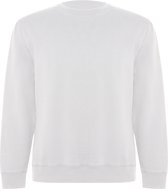 Witte unisex Eco sweater Batian merk Roly maat M