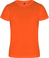 Fluor Oranje unisex sportshirt korte mouwen Camimera merk Roly maat L