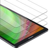 Cadorabo 3x Screenprotector geschikt voor Samsung Galaxy Tab A 2016 (10.1 inch) in KRISTALHELDER - Getemperd Pantser Film (Tempered) Display beschermend glas in 9H hardheid met 3D Touch