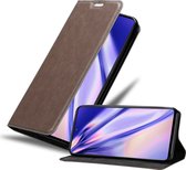 Cadorabo Hoesje voor Samsung Galaxy M52 5G in KOFFIE BRUIN - Beschermhoes met magnetische sluiting, standfunctie en kaartvakje Book Case Cover Etui