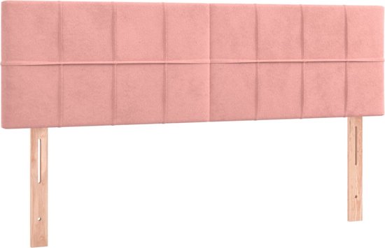 Hoofdborden 2 st 72x5x78/88 cm fluweel roze kopen Hoofdborden 2 st 72x5x78/88 cm fluweel roze kopen
