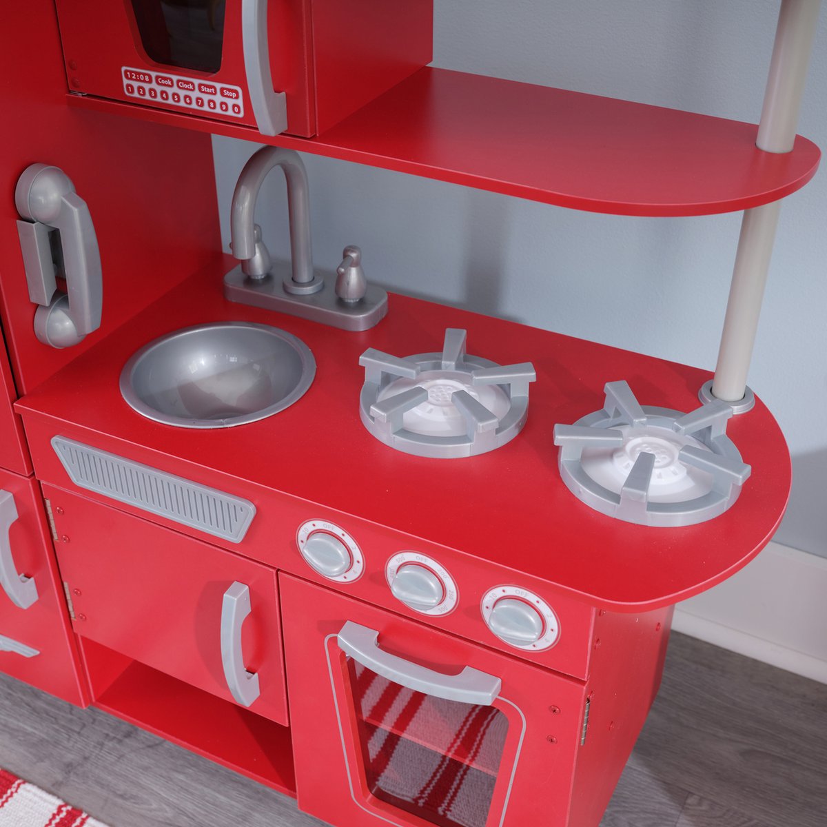 KidKraft Vintage Houten Keukentje Rood - Speelkeuken — afbeelding 3
