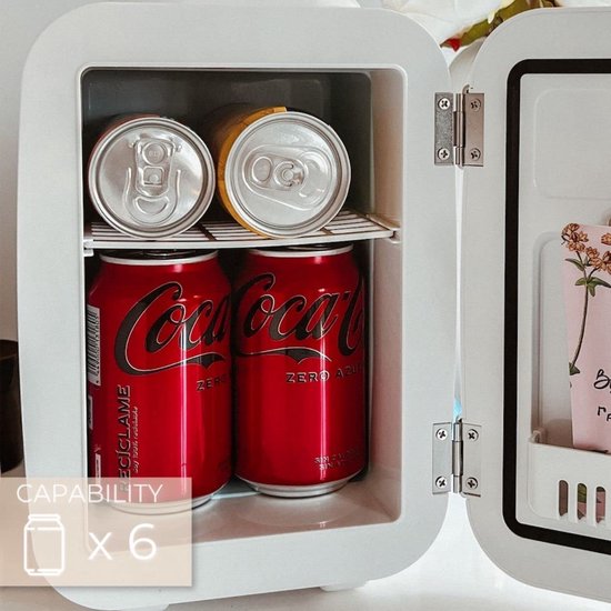 video Architectuur binnenkort Mini koelkast - Mini fridge - kleine koelkast voor kamer, cosmetica, kantoor,  auto -... | bol