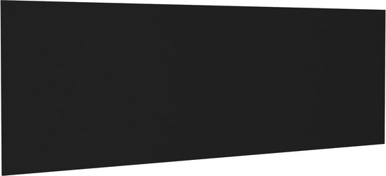 vidaXL-Hoofdbord-wandmodel-240x1,5x80-cm-bewerkt-hout-zwart