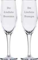Champagneglas gegraveerd - 16,5cl - De Liefste Bomma-De Liefste Bompa