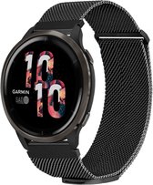 iMoshion Milanese Magnetic 22mm Strap - Convient pour Samsung Galaxy Watch 46mm / 3 (45mm) / Gear s3 - Polar Vantage M2 / Grit X - Garmin Vivoactive 4 / Venu 2 - Huawei Watch GT 3 (pro) / 2 - Amazfit GTR - Taille M - Zwart