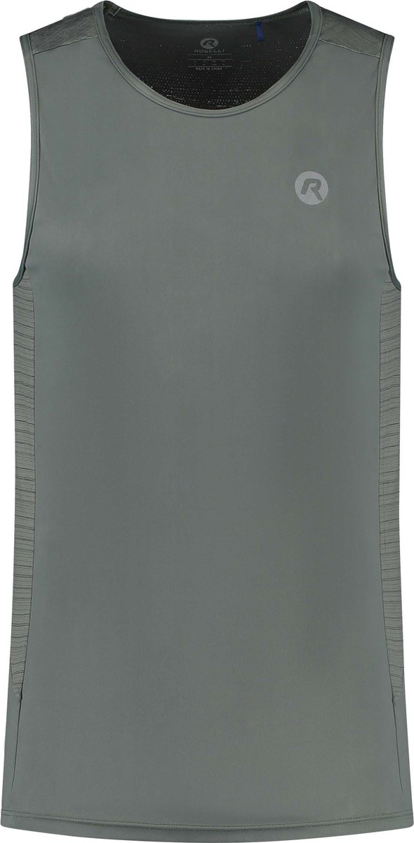 Original Debardeur homme Running ROGELLI Prato Boyen Blanc Bleu L neuf