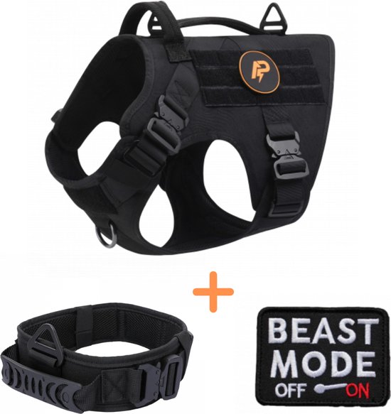 Huntboo Ontsnappingsbestendig Hondenharnas Medium, Reflectief Hondenharnas met Handvat, Verstelbaar Hondenharnas Grote Hond, Ademend Vest voor Kleine tot Middelgrote Honden Wandelen (Paars,XL