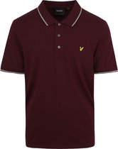 Lyle and Scott - Polo Bordeaux - - Heren Poloshirt Maat M