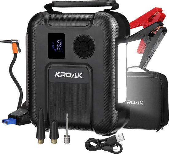 KROAK 4 in 1 Jumpstarters Powerbank Startbooster Draagbare