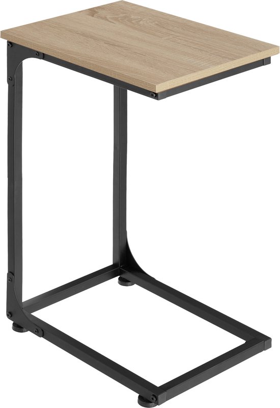 tectake - Table d'appoint Erie marron clair industriel - 40 x 30 x 63 cm - 404456